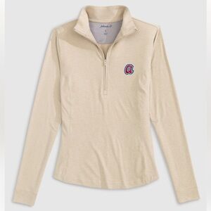 Women's Atlanta Braves Kennedy Performance 1/4 Zip Cooperstown Logo Size Medium